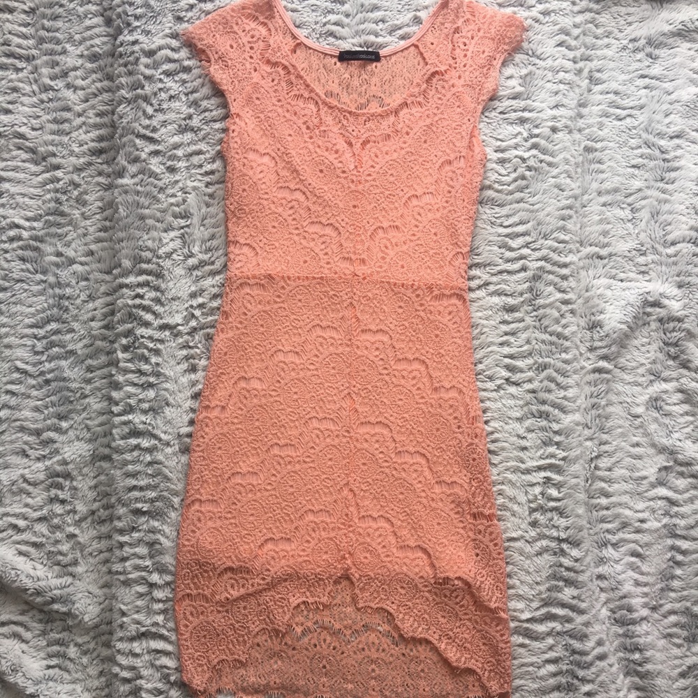 Lace Cap Sleeve Dress